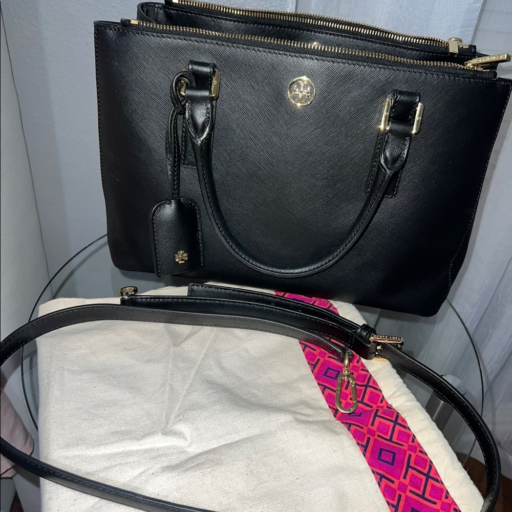 Tory Burch double zip Robison bag